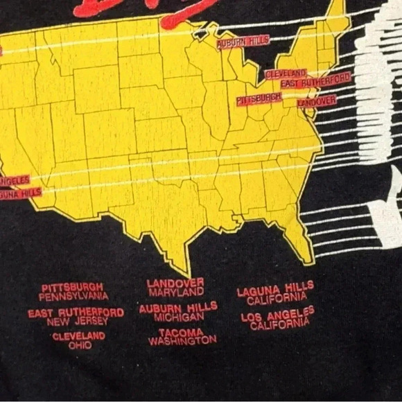 VTG 1988 Michael Jackson Bad Tour Concert Unisex LS Black Sweatshirt - Picture 7 of 16